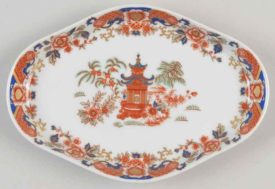 Ming Garden 7" Oval Tray by Mottahedeh-1
