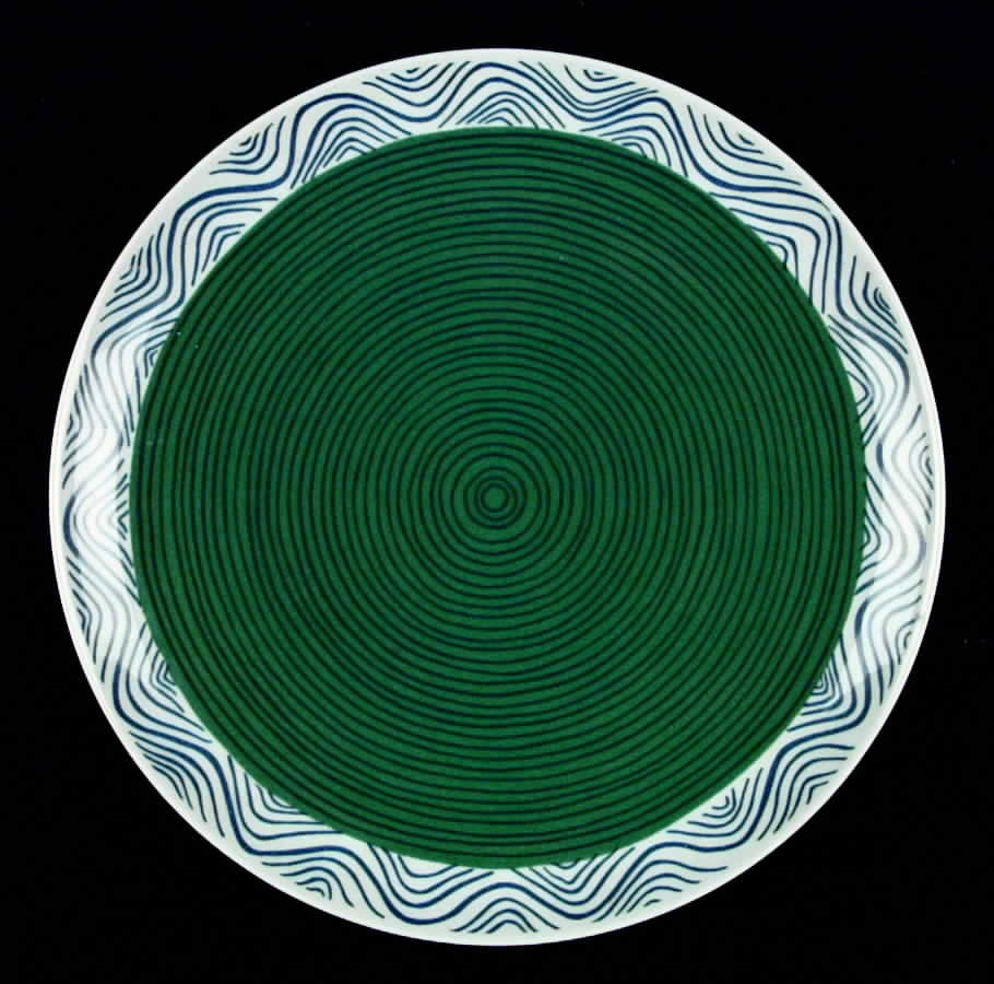 O-Nami Dinner Plate by Mottahedeh-1