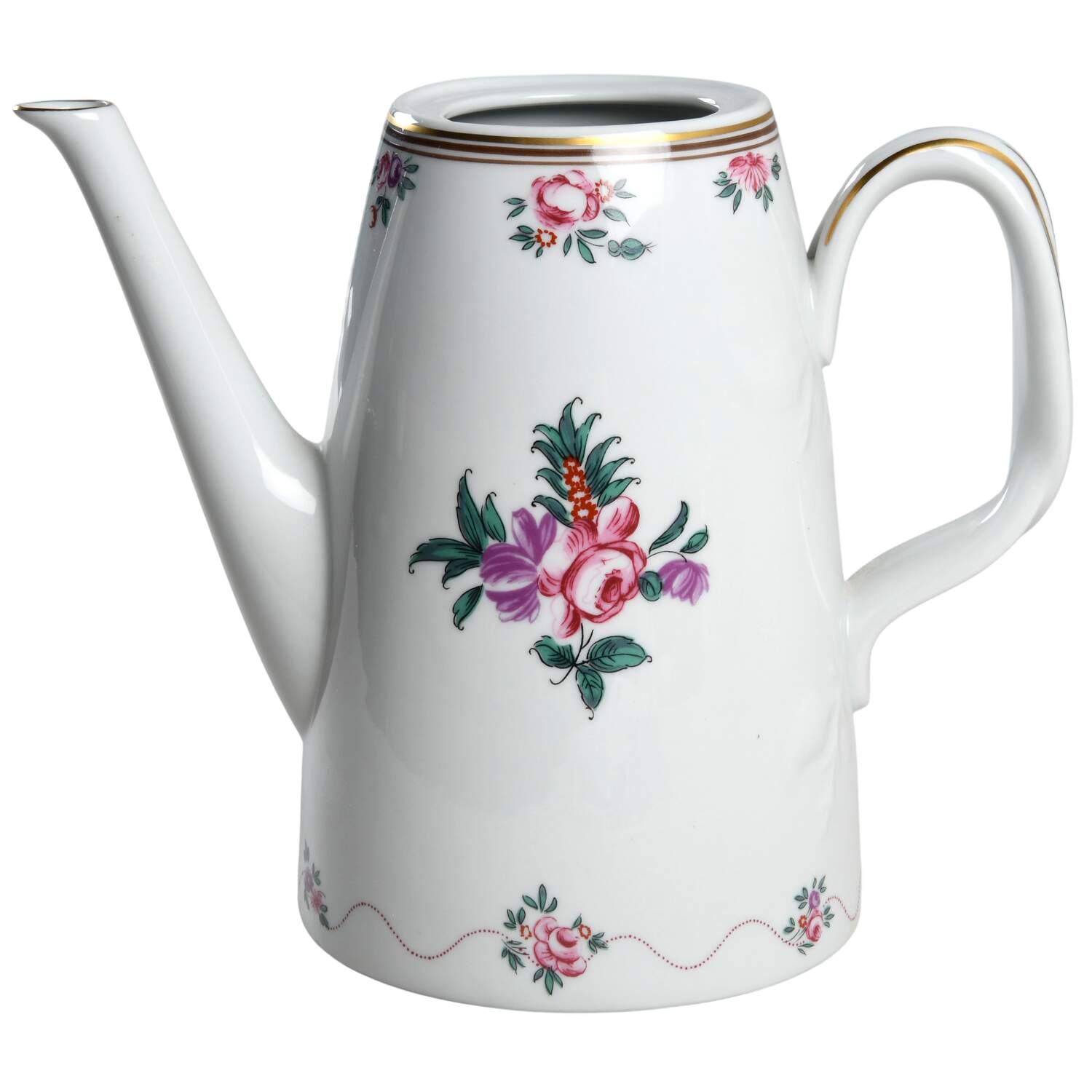 Peking Rose Coffee Pot No Lid by Mottahedeh-1