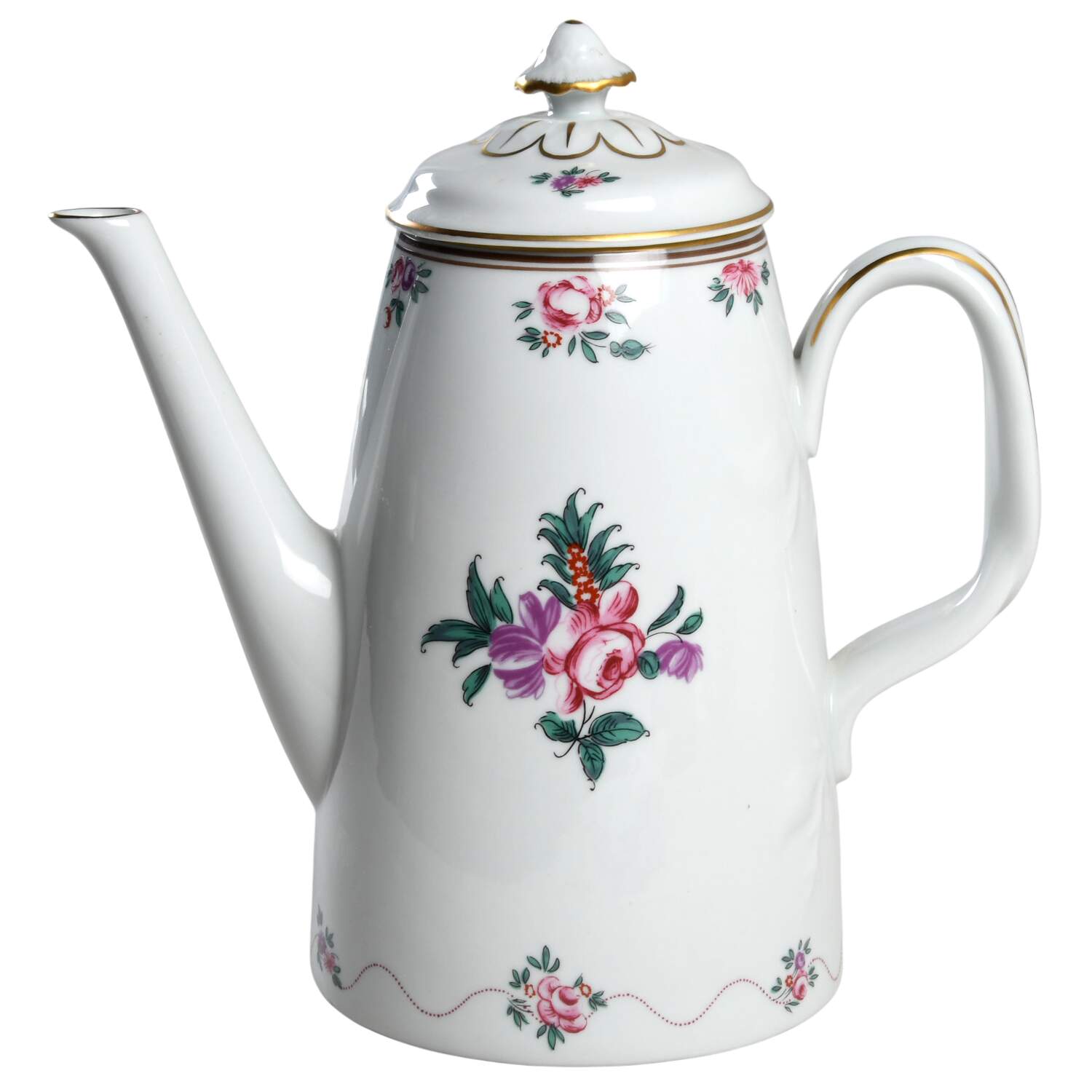Peking Rose Coffee Pot & Lid by Mottahedeh-1