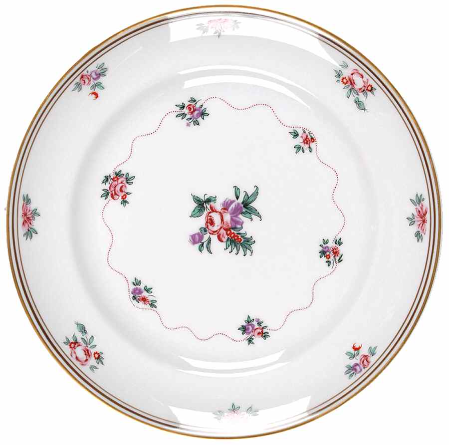 Peking Rose Bread & Butter Plate by Mottahedeh-1
