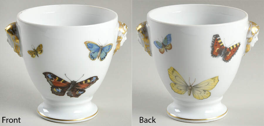 Regency Rose Sugar Bowl No Lid by Mottahedeh-1