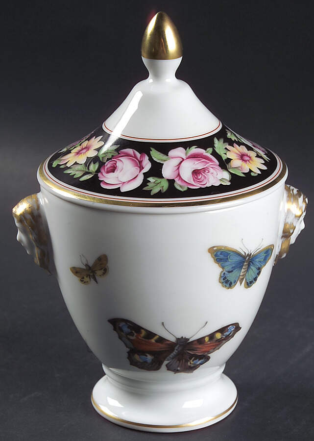 Regency Rose Sugar Bowl & Lid by Mottahedeh-1