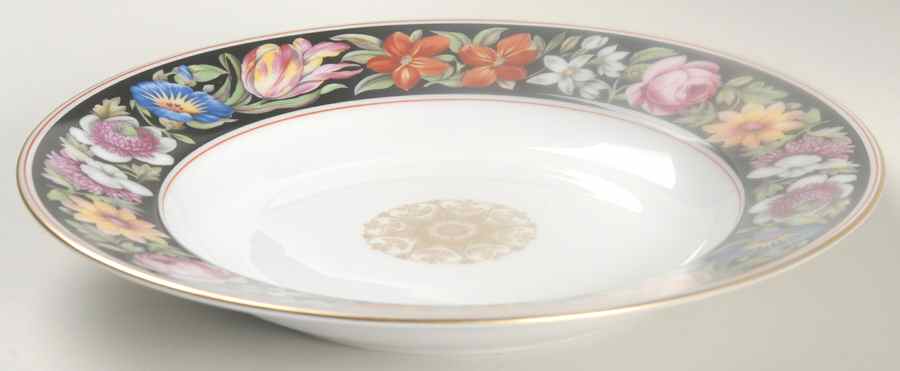 Regency Rose Large Rim Soup Bowl by Mottahedeh-1