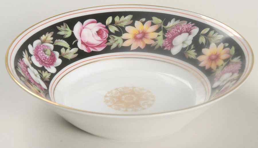 Regency Rose Fruit/Dessert (Sauce) Bowl by Mottahedeh-1