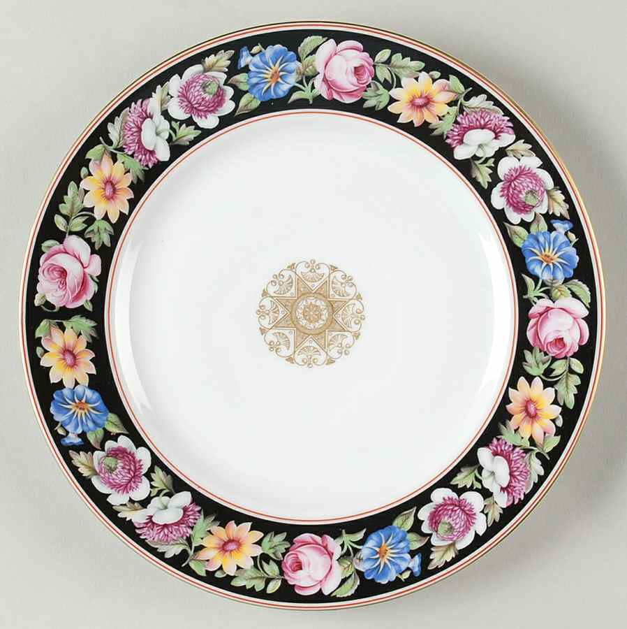 Regency Rose Salad/Dessert Plate by Mottahedeh-1