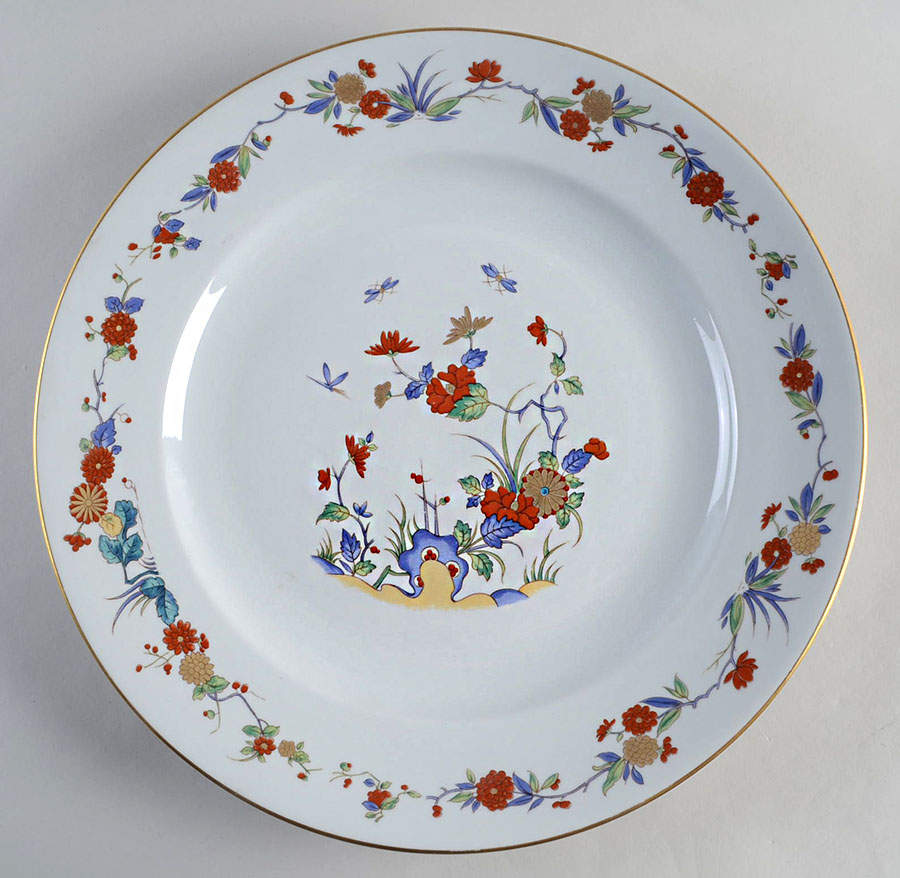 Rock Garden (Pale Blue) 12" Chop Plate (Round Platter) by Mottahedeh-1