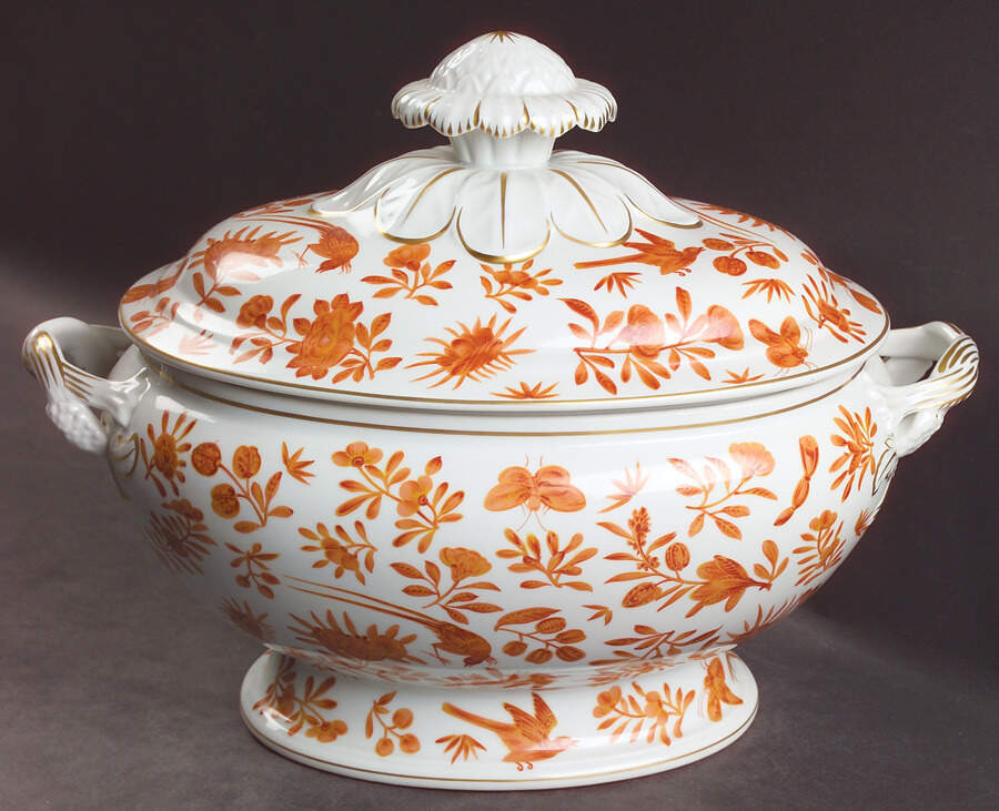 Sacred Butterfly (No Gold Accents) Oval Tureen & Lid by Mottahedeh-1