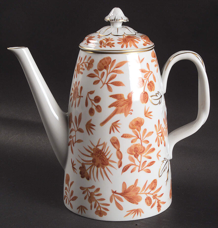 Sacred Butterfly (No Gold Accents) Coffee Pot & Lid by Mottahedeh-1