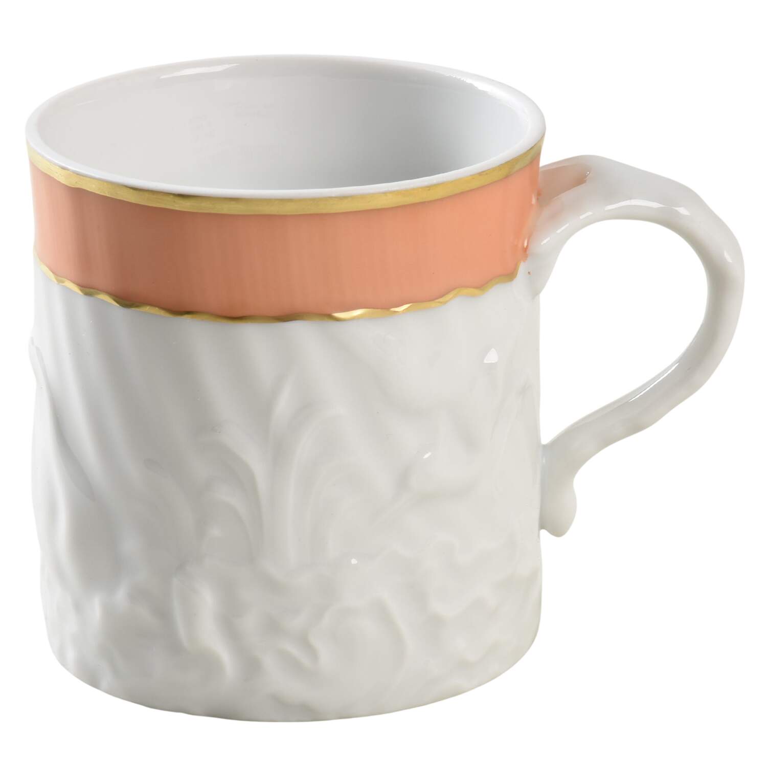 Salmon Swan Flat Cup by Mottahedeh-1