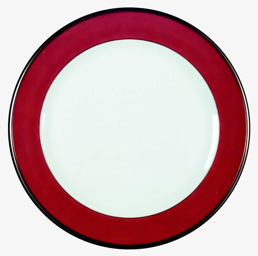 Service Plates Red Service Plate (Charger) by Mottahedeh-1