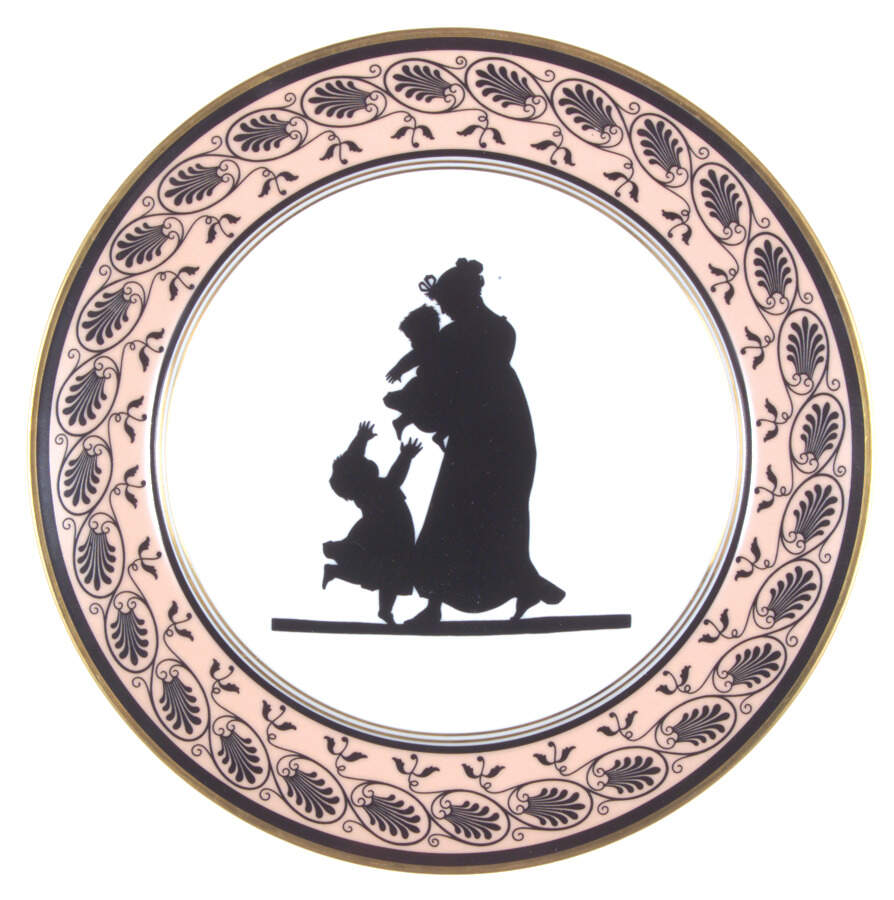 Silhouette Luncheon Plate by Mottahedeh-1