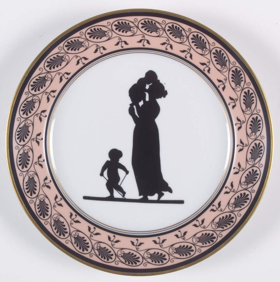 Silhouette Luncheon Plate by Mottahedeh-1