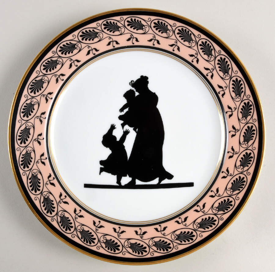 Silhouette Luncheon Plate by Mottahedeh-1