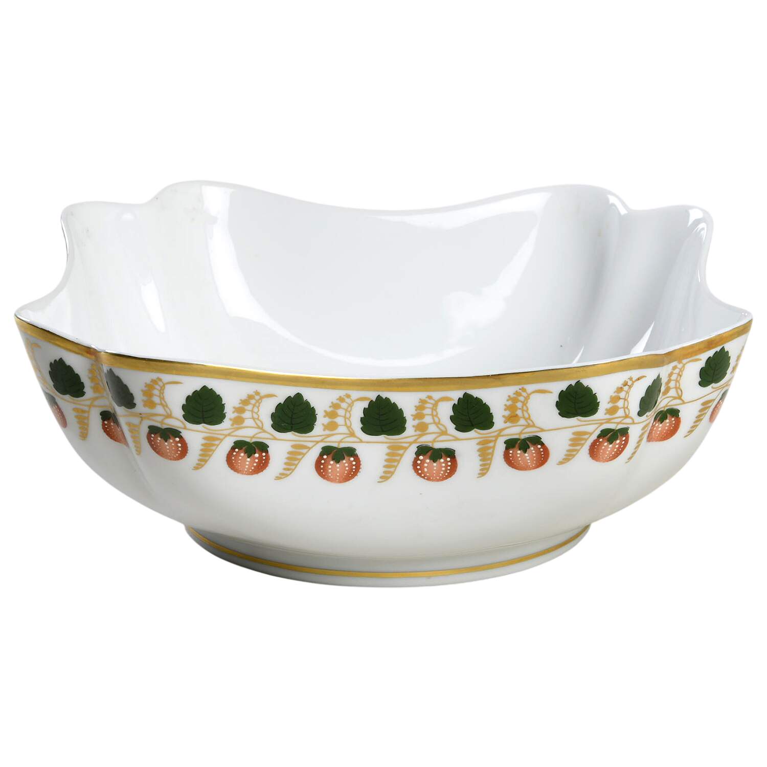 Strawberry Vine 7" Square Vegetable Bowl by Mottahedeh-1
