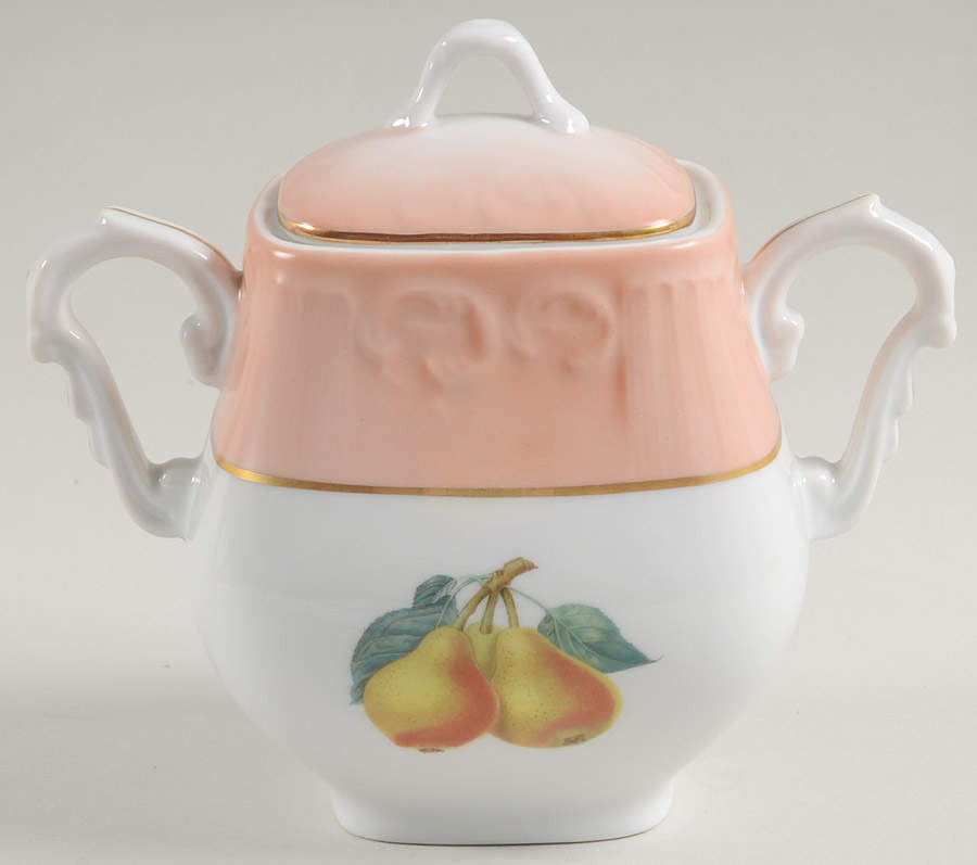 Summer Fruit Sugar Bowl & Lid by Mottahedeh-1
