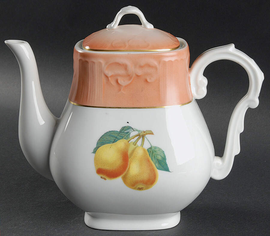Summer Fruit Teapot & Lid by Mottahedeh-1