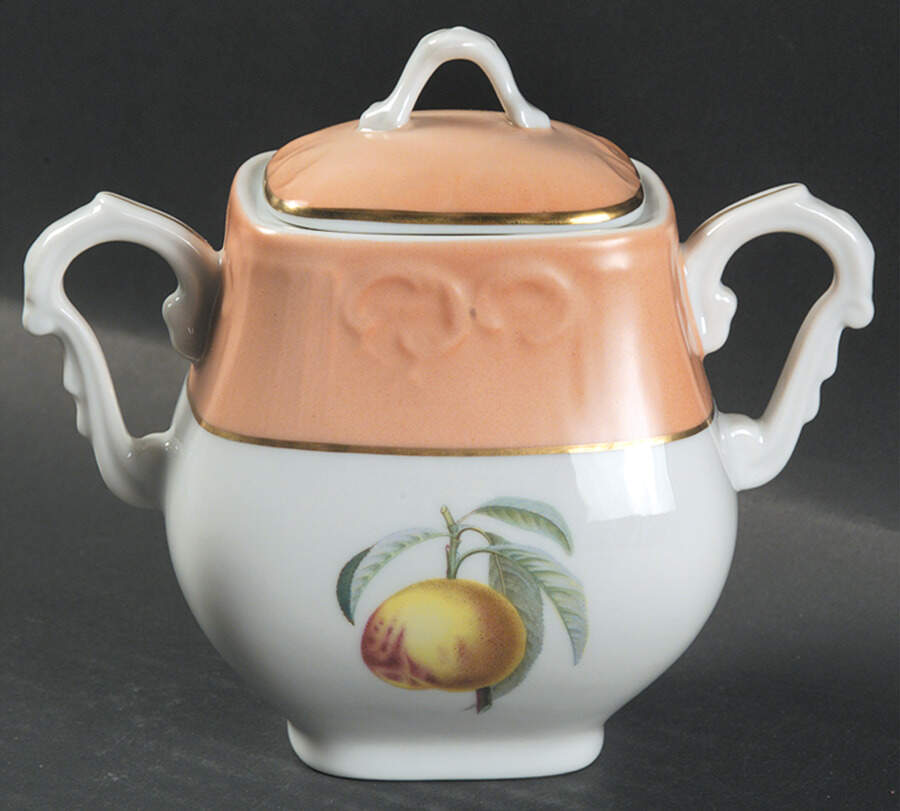 Summer Fruit Sugar Bowl & Lid by Mottahedeh-1