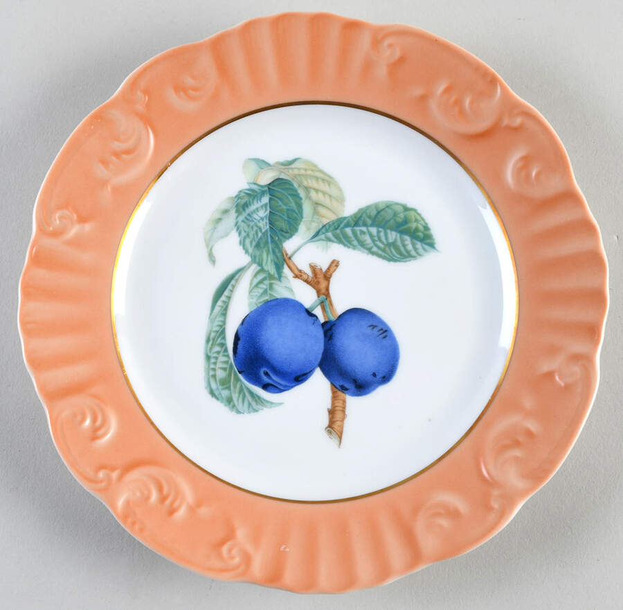 Summer Fruit Salad/Dessert Plate by Mottahedeh-1