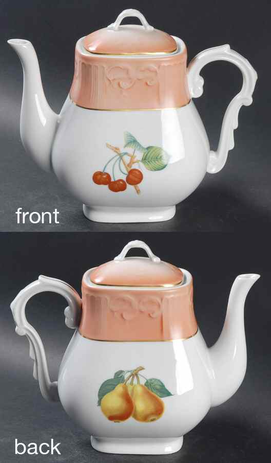 Summer Fruit Teapot & Lid by Mottahedeh-1