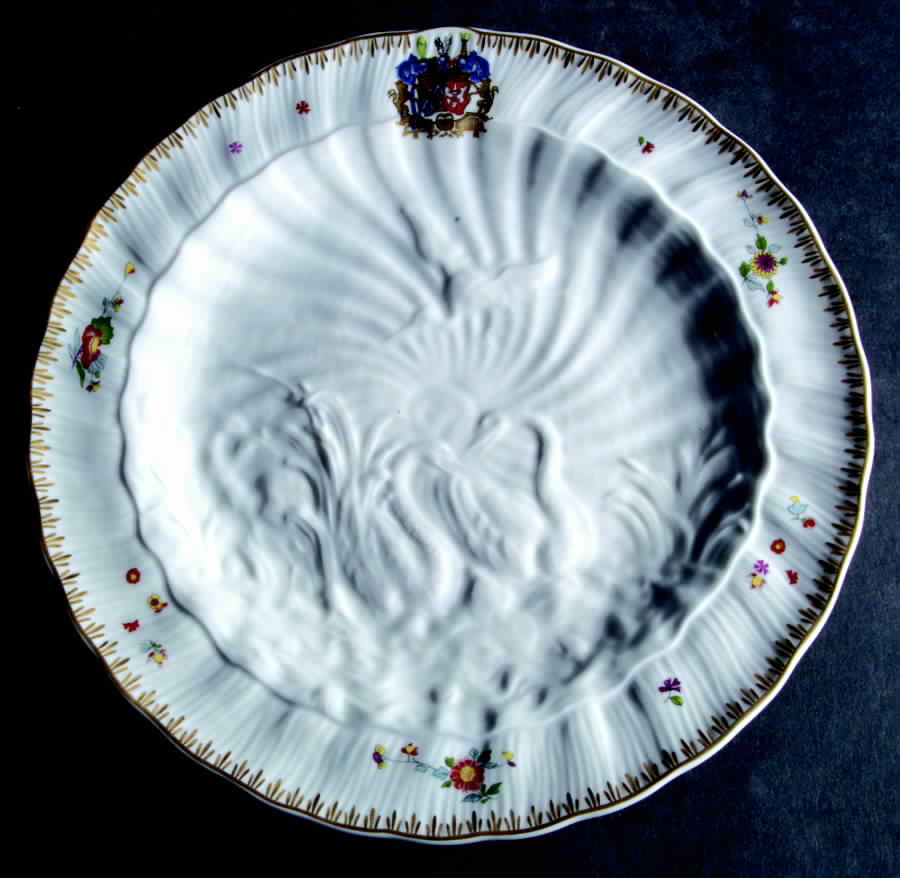 Swan Service Dessert Luncheon Plate by Mottahedeh-1