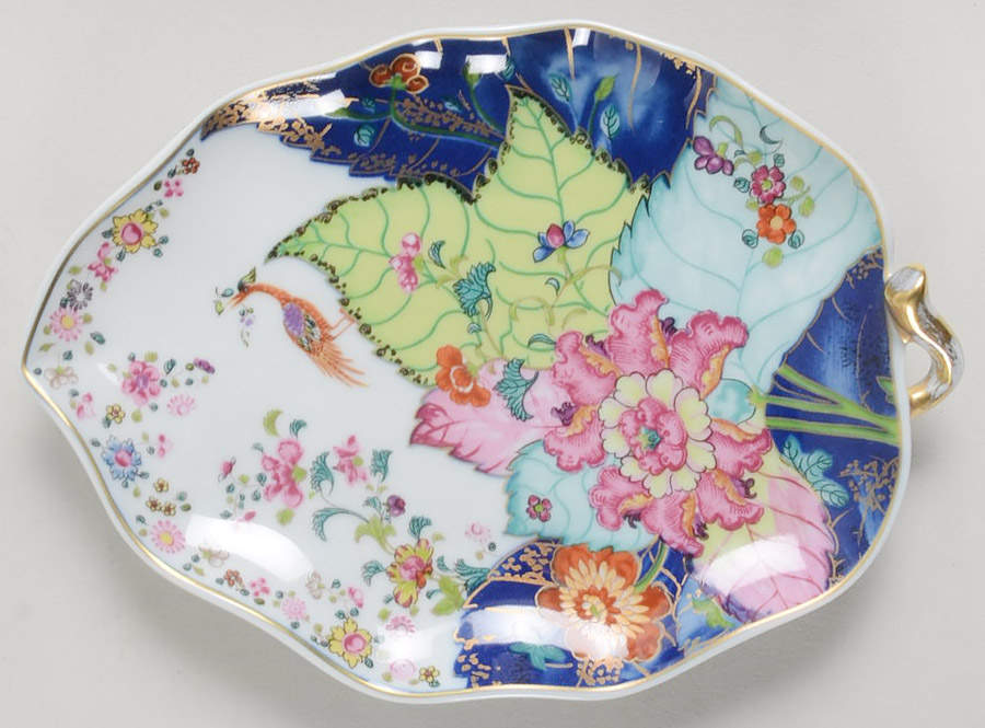 Tobacco Leaf Open Candy Dish by Mottahedeh-1