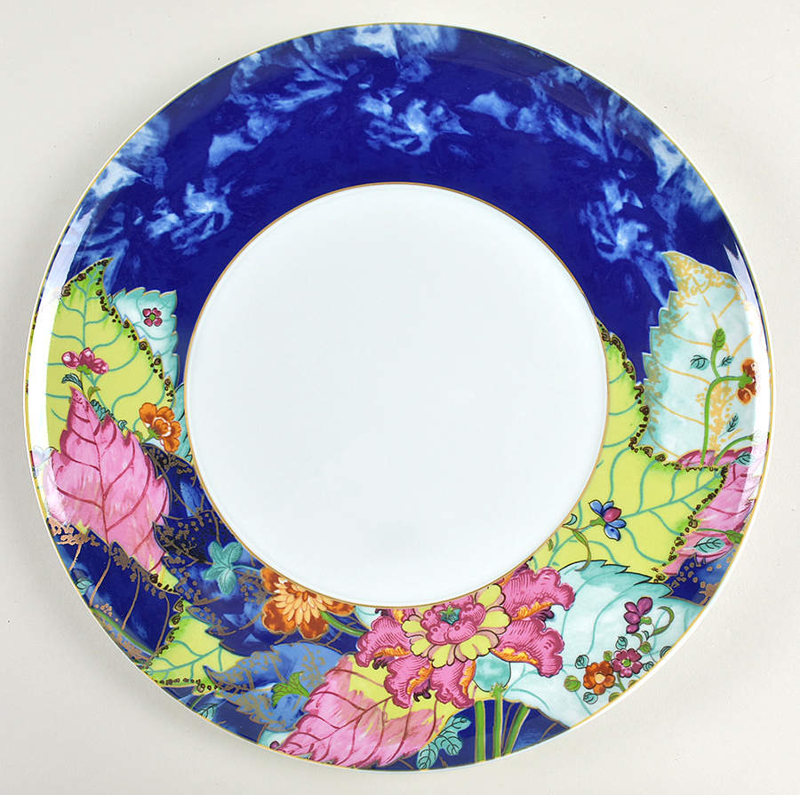 Tobacco Leaf Service Plate (Charger) by Mottahedeh-1
