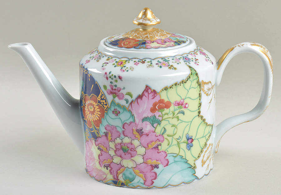 Tobacco Leaf Teapot & Lid by Mottahedeh-1