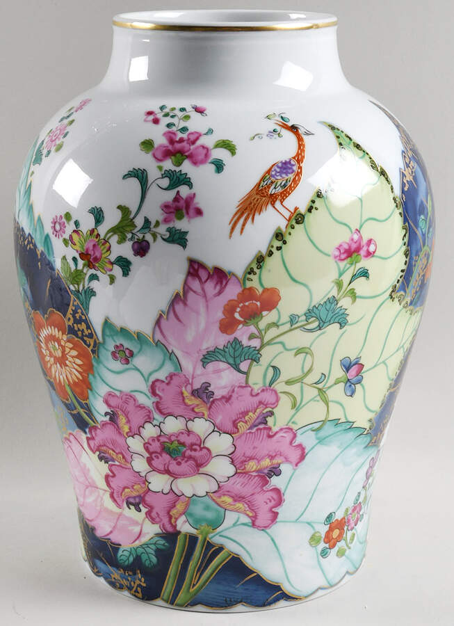 Tobacco Leaf Large Ginger Jar No Lid by Mottahedeh-1