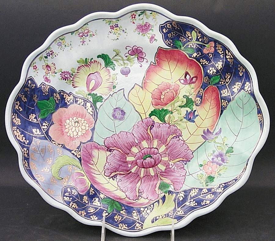 Tobacco Leaf Underplate for Oval Tureen by Mottahedeh-1