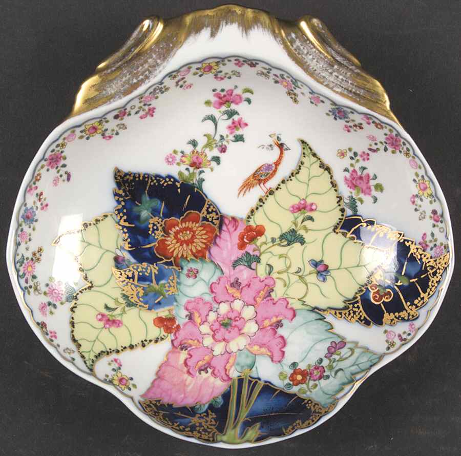 Tobacco Leaf Shell Shaped Dish by Mottahedeh-1