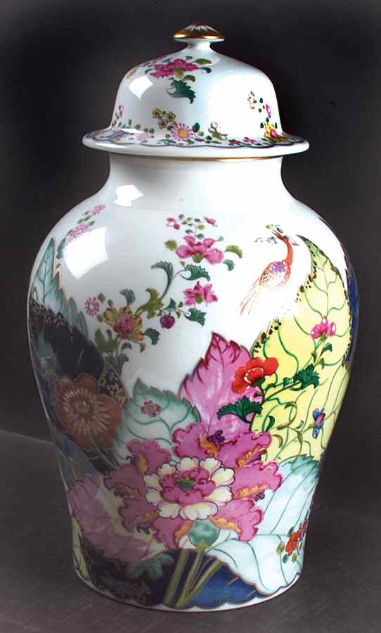 Tobacco Leaf Large Ginger Jar & Lid by Mottahedeh-1