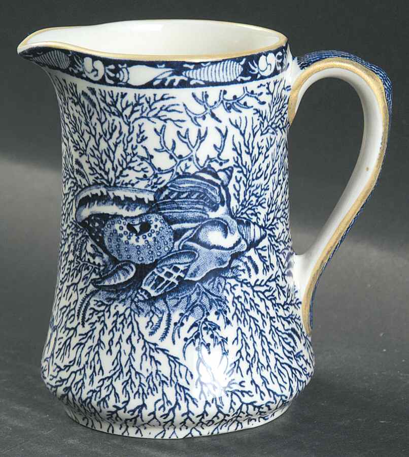 Torquay Blue (Yellow Trim) Creamer by Mottahedeh-1