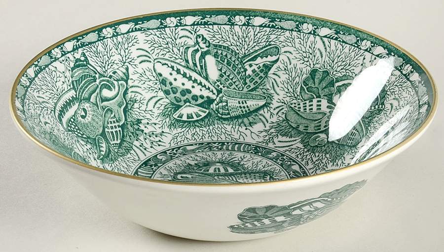 Torquay Green (Yellow Trim) Coupe Cereal Bowl by Mottahedeh-1