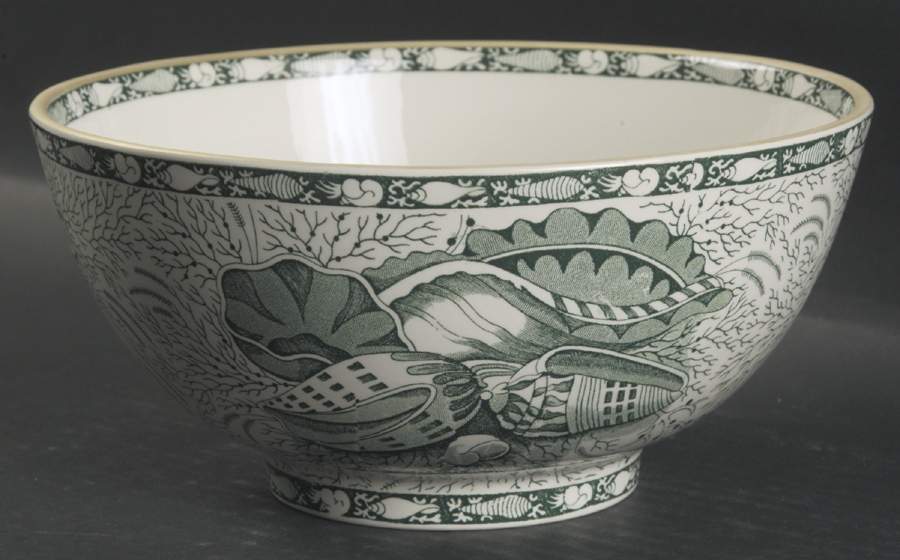 Torquay Green (Yellow Trim) 7" Round Vegetable Bowl by Mottahedeh-1