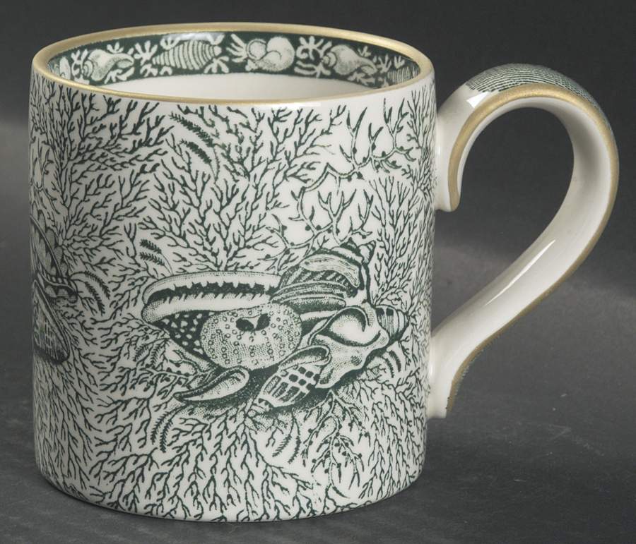 Torquay Green (Yellow Trim) Mug by Mottahedeh-1