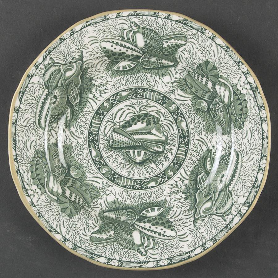 Torquay Green (Yellow Trim) Bread & Butter Plate by Mottahedeh-1