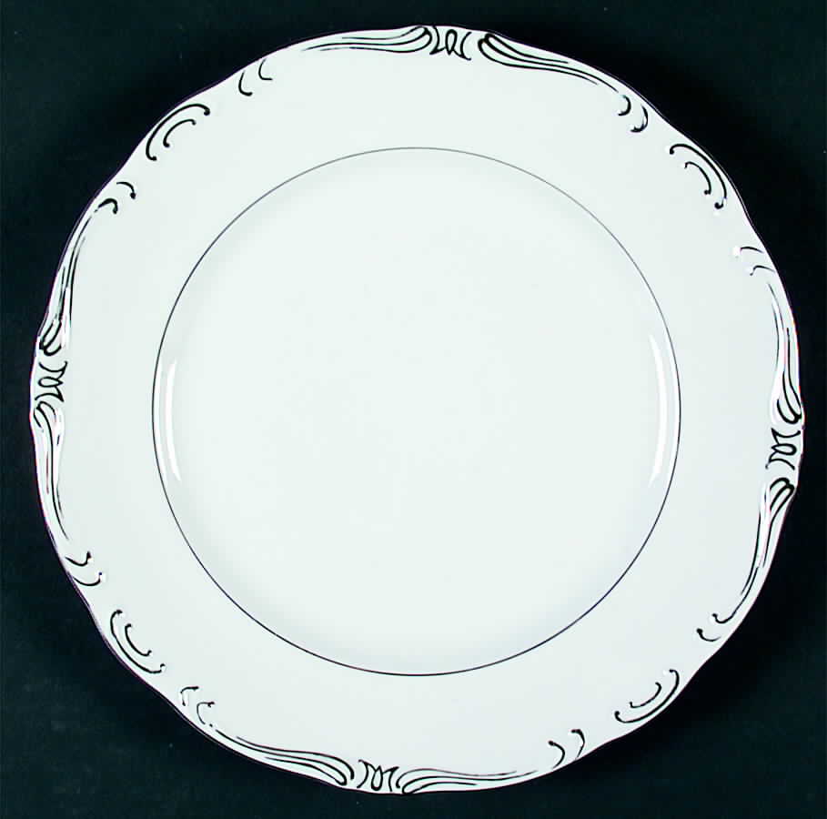 Silver Wedding Dinner Plate by Maruichi-1