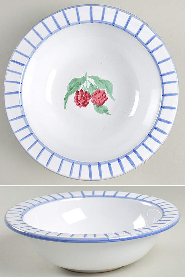 Fruit Bouquet Rim Cereal Bowl by Mesa Intl-1