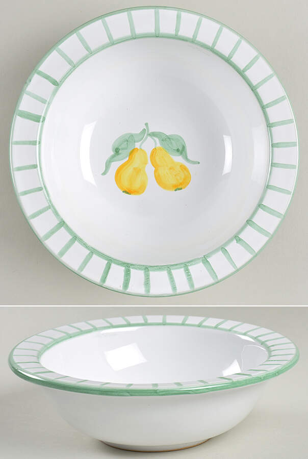 Fruit Bouquet Rim Cereal Bowl by Mesa Intl-1