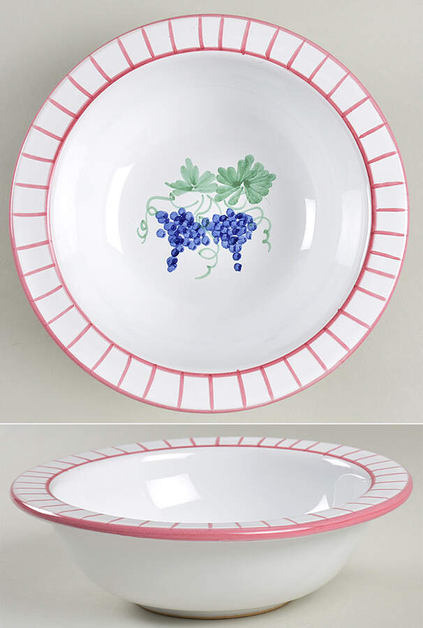 Fruit Bouquet Rim Cereal Bowl by Mesa Intl-1