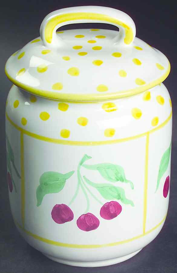 Fruit Bouquet Small Canister & Lid by Mesa Intl-1
