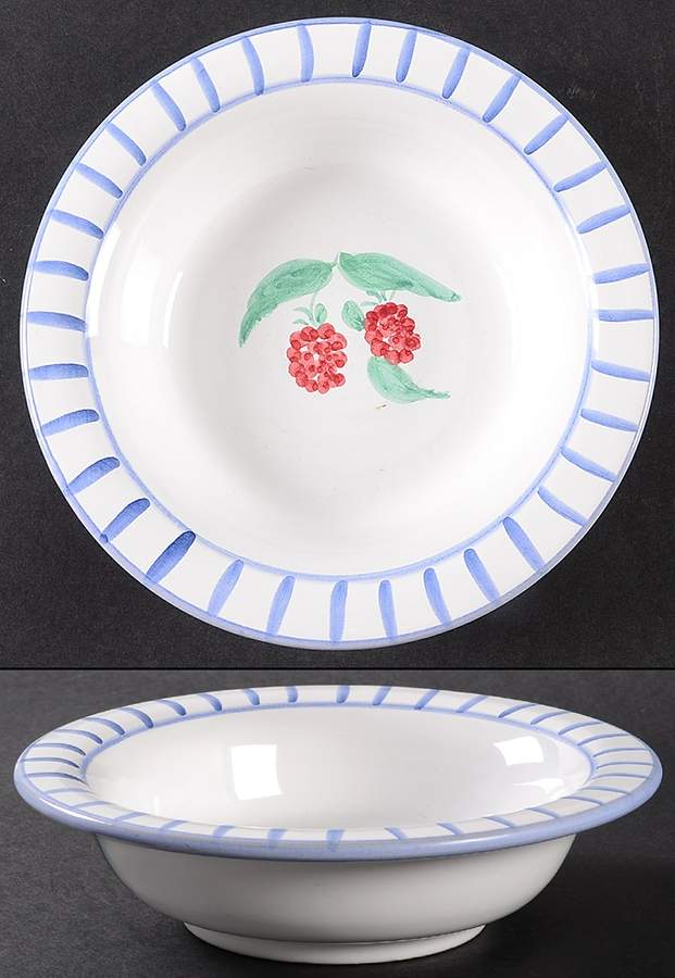 Fruit Bouquet Rim Fruit/Dessert (Sauce) Bowl by Mesa Intl-1