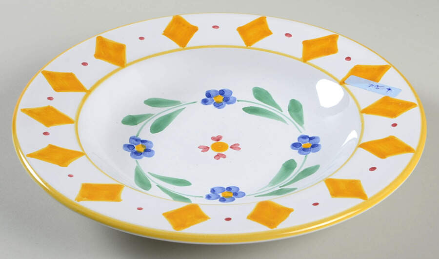 Quilt Americana Large Rim Soup Bowl by Mesa Intl-1