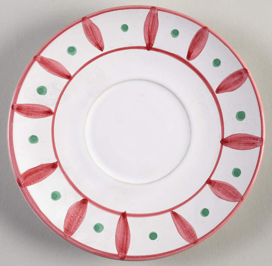 Quilt Americana Saucer for Flat Cup by Mesa Intl-1