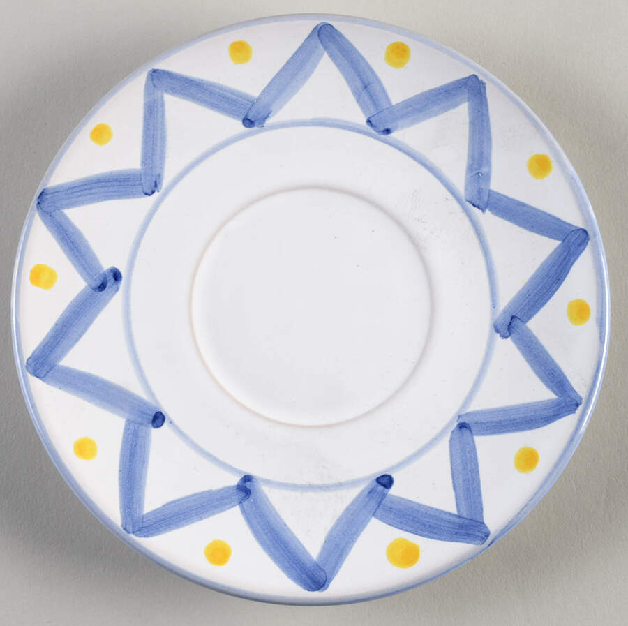 Quilt Americana Saucer for Flat Cup by Mesa Intl-1