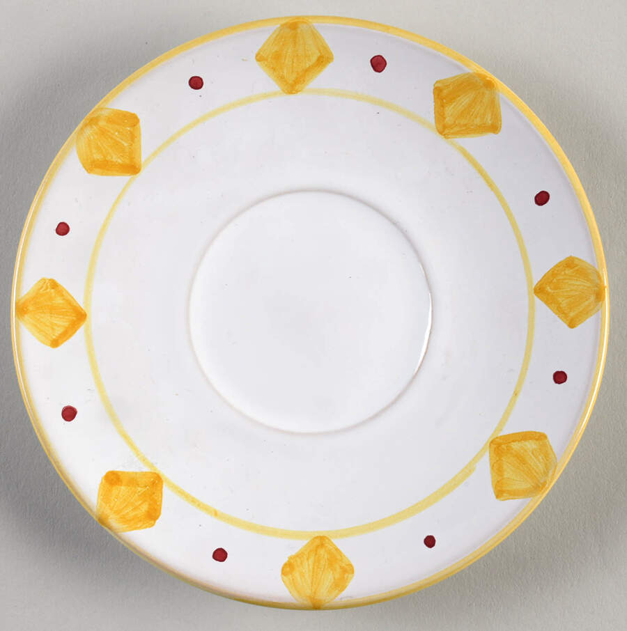 Quilt Americana Saucer for Flat Cup by Mesa Intl-1