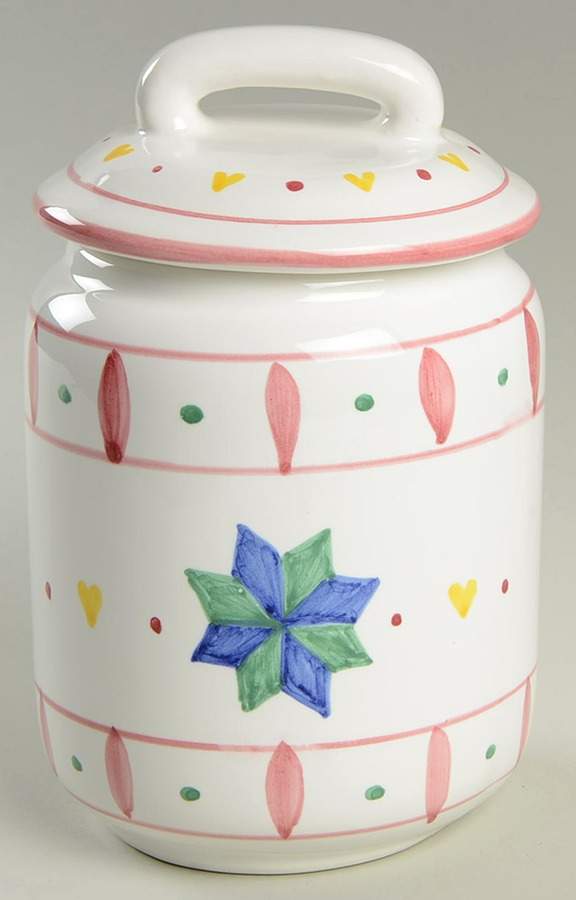 Quilt Americana Medium Canister & Lid by Mesa Intl-1