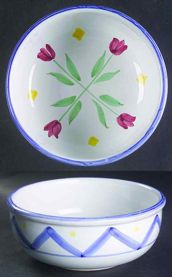 Quilt Americana Coupe Cereal Bowl by Mesa Intl-1