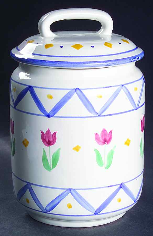 Quilt Americana Large Canister & Lid by Mesa Intl-1